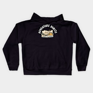 adventure awaits Kids Hoodie